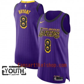 Los Angeles Lakers Trikot Kobe Bryant 8 2018-19 Nike City Edition Lila Swingman - Kinder